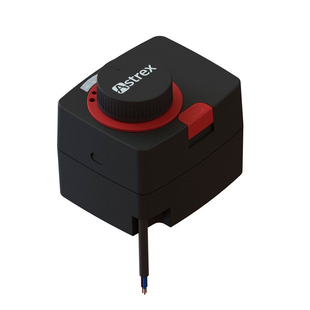 Привод Astrex MSM поворотный аналоговый, 24В AC/DC, 50-60Гц, 0-10В, 5Вт, 6Нм, 120с/90°, IP42